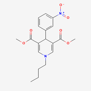 molecular formula C19H22N2O6 B4877697 dimethyl 1-butyl-4-(3-nitrophenyl)-1,4-dihydro-3,5-pyridinedicarboxylate 