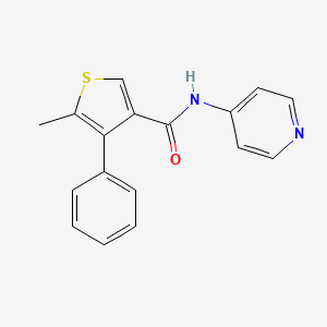 molecular formula C17H14N2OS B4877740 5-methyl-4-phenyl-N-4-pyridinyl-3-thiophenecarboxamide 