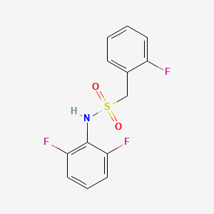 molecular formula C13H10F3NO2S B4877774 N-(2,6-difluorophenyl)-1-(2-fluorophenyl)methanesulfonamide 