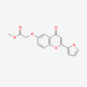 molecular formula C16H12O6 B4877826 methyl {[2-(2-furyl)-4-oxo-4H-chromen-6-yl]oxy}acetate 