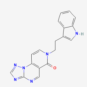 molecular formula C18H14N6O B4877834 7-[2-(1H-indol-3-yl)ethyl]pyrido[3,4-e][1,2,4]triazolo[1,5-a]pyrimidin-6(7H)-one 