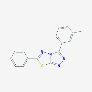 molecular formula C16H12N4S B487784 3-(3-Methylphenyl)-6-phenyl[1,2,4]triazolo[3,4-b][1,3,4]thiadiazole CAS No. 794549-73-8