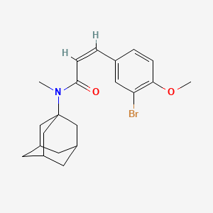 molecular formula C21H26BrNO2 B4877900 N-1-adamantyl-3-(3-bromo-4-methoxyphenyl)-N-methylacrylamide 