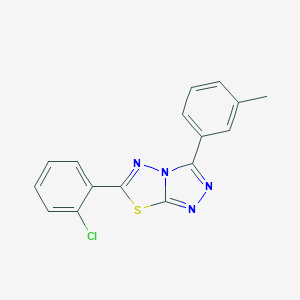 molecular formula C16H11ClN4S B487798 6-(2-Chlorophenyl)-3-(3-methylphenyl)[1,2,4]triazolo[3,4-b][1,3,4]thiadiazole CAS No. 577963-45-2