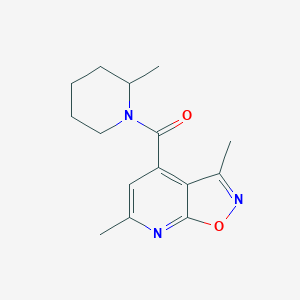3,6-dimethyl-4-[(2-methyl-1-piperidinyl)carbonyl]isoxazolo[5,4-b]pyridine