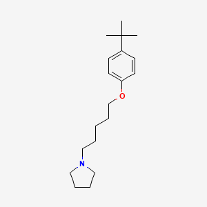 molecular formula C19H31NO B4878113 1-[5-(4-tert-butylphenoxy)pentyl]pyrrolidine 