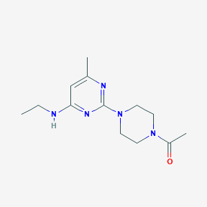 2-(4-acetyl-1-piperazinyl)-N-ethyl-6-methyl-4-pyrimidinamine