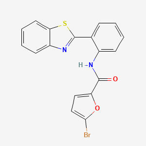 molecular formula C18H11BrN2O2S B4878200 N-[2-(1,3-benzothiazol-2-yl)phenyl]-5-bromo-2-furamide 