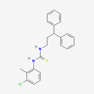 molecular formula C23H23ClN2S B4878299 N-(3-chloro-2-methylphenyl)-N'-(3,3-diphenylpropyl)thiourea 