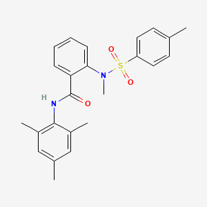 molecular formula C24H26N2O3S B4878315 N-mesityl-2-{methyl[(4-methylphenyl)sulfonyl]amino}benzamide 