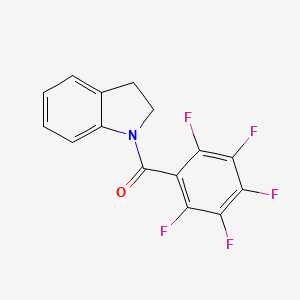 molecular formula C15H8F5NO B4878331 1-(pentafluorobenzoyl)indoline 