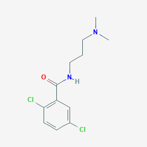 molecular formula C12H16Cl2N2O B4878382 2,5-dichloro-N-[3-(dimethylamino)propyl]benzamide 