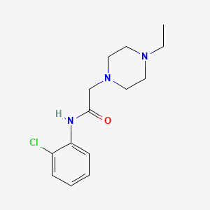 molecular formula C14H20ClN3O B4878406 N-(2-chlorophenyl)-2-(4-ethyl-1-piperazinyl)acetamide 