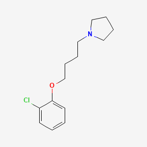 molecular formula C14H20ClNO B4878431 1-[4-(2-chlorophenoxy)butyl]pyrrolidine 