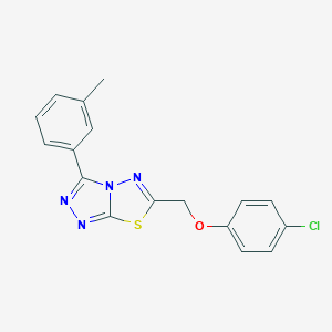 molecular formula C17H13ClN4OS B487849 6-[(4-Chlorophenoxy)methyl]-3-(3-methylphenyl)[1,2,4]triazolo[3,4-b][1,3,4]thiadiazole CAS No. 794550-29-1