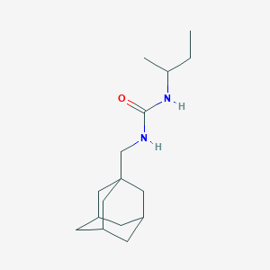 molecular formula C16H28N2O B4878509 N-(1-adamantylmethyl)-N'-(sec-butyl)urea 