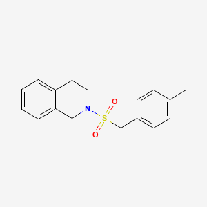 molecular formula C17H19NO2S B4878529 2-[(4-methylbenzyl)sulfonyl]-1,2,3,4-tetrahydroisoquinoline 