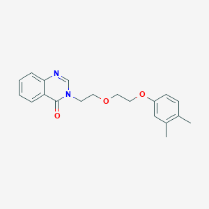 molecular formula C20H22N2O3 B4878532 3-{2-[2-(3,4-dimethylphenoxy)ethoxy]ethyl}-4(3H)-quinazolinone 