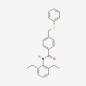 molecular formula C24H25NOS B4878631 N-(2,6-diethylphenyl)-4-[(phenylthio)methyl]benzamide 