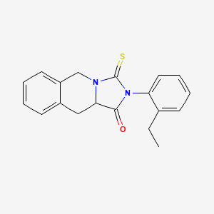 molecular formula C19H18N2OS B4878664 2-(2-ethylphenyl)-3-thioxo-2,3,10,10a-tetrahydroimidazo[1,5-b]isoquinolin-1(5H)-one 