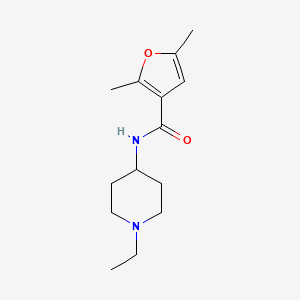 molecular formula C14H22N2O2 B4878699 N-(1-ethyl-4-piperidinyl)-2,5-dimethyl-3-furamide 