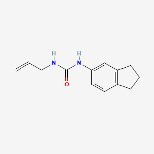 molecular formula C13H16N2O B4878727 N-allyl-N'-(2,3-dihydro-1H-inden-5-yl)urea 