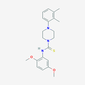 molecular formula C21H27N3O2S B4878737 N-(2,5-dimethoxyphenyl)-4-(2,3-dimethylphenyl)-1-piperazinecarbothioamide 