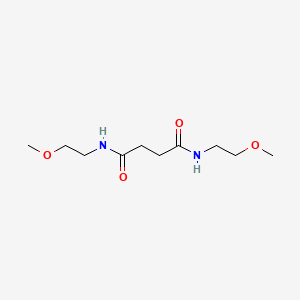 molecular formula C10H20N2O4 B4878761 N,N'-bis(2-methoxyethyl)succinamide 