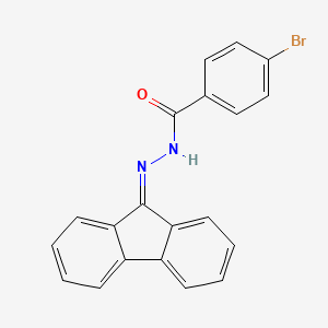molecular formula C20H13BrN2O B4878798 4-bromo-N'-9H-fluoren-9-ylidenebenzohydrazide 