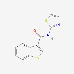 molecular formula C12H8N2OS2 B4878826 N-1,3-thiazol-2-yl-1-benzothiophene-3-carboxamide 