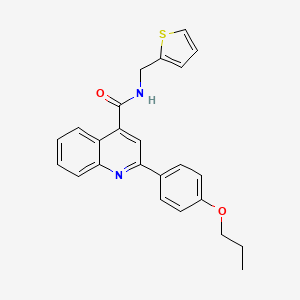 molecular formula C24H22N2O2S B4878883 2-(4-propoxyphenyl)-N-(2-thienylmethyl)-4-quinolinecarboxamide 