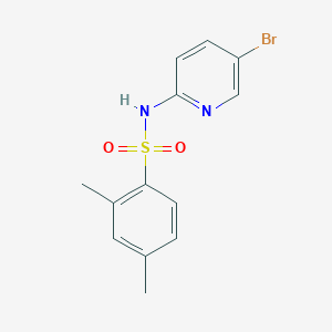 molecular formula C13H13BrN2O2S B4878902 N-(5-bromo-2-pyridinyl)-2,4-dimethylbenzenesulfonamide 