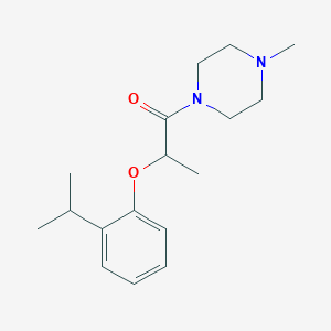 molecular formula C17H26N2O2 B4878928 1-[2-(2-isopropylphenoxy)propanoyl]-4-methylpiperazine 