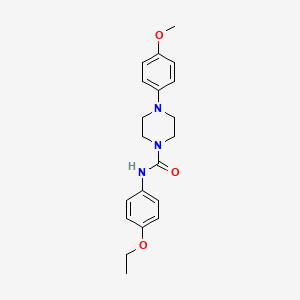 molecular formula C20H25N3O3 B4878955 N-(4-ethoxyphenyl)-4-(4-methoxyphenyl)-1-piperazinecarboxamide 