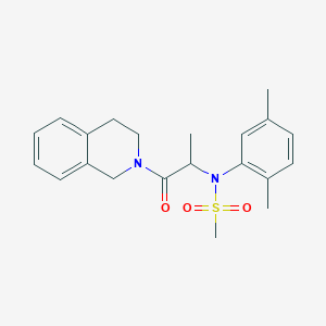 N-[2-(3,4-dihydro-2(1H)-isoquinolinyl)-1-methyl-2-oxoethyl]-N-(2,5-dimethylphenyl)methanesulfonamide