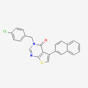 molecular formula C23H15ClN2OS B4879032 3-(4-chlorobenzyl)-5-(2-naphthyl)thieno[2,3-d]pyrimidin-4(3H)-one 