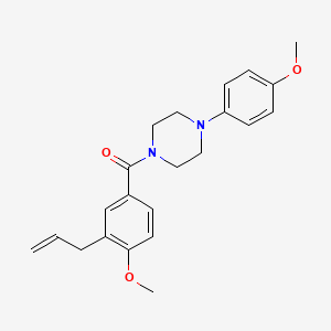 molecular formula C22H26N2O3 B4879084 1-(3-allyl-4-methoxybenzoyl)-4-(4-methoxyphenyl)piperazine 