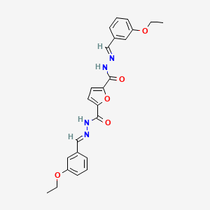molecular formula C24H24N4O5 B4879118 N'~2~,N'~5~-bis(3-ethoxybenzylidene)-2,5-furandicarbohydrazide 