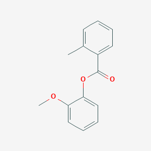 molecular formula C15H14O3 B4879121 2-methoxyphenyl 2-methylbenzoate 
