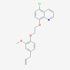molecular formula C21H20ClNO3 B4879139 8-[2-(4-allyl-2-methoxyphenoxy)ethoxy]-5-chloroquinoline 