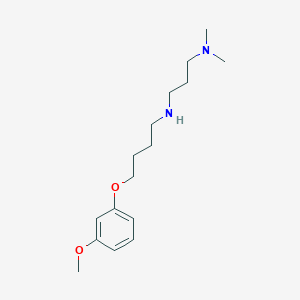 molecular formula C16H28N2O2 B4879150 N'-[4-(3-methoxyphenoxy)butyl]-N,N-dimethyl-1,3-propanediamine 