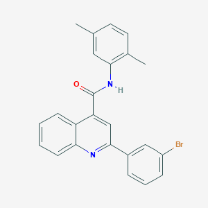 molecular formula C24H19BrN2O B4879178 2-(3-bromophenyl)-N-(2,5-dimethylphenyl)-4-quinolinecarboxamide 
