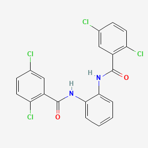 molecular formula C20H12Cl4N2O2 B4879187 N,N'-1,2-phenylenebis(2,5-dichlorobenzamide) 
