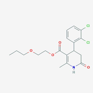 molecular formula C18H21Cl2NO4 B4879201 2-propoxyethyl 4-(2,3-dichlorophenyl)-2-methyl-6-oxo-1,4,5,6-tetrahydro-3-pyridinecarboxylate 