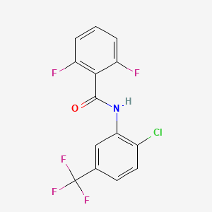 molecular formula C14H7ClF5NO B4879244 N-[2-chloro-5-(trifluoromethyl)phenyl]-2,6-difluorobenzamide 