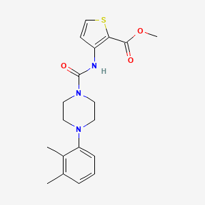 molecular formula C19H23N3O3S B4879274 methyl 3-({[4-(2,3-dimethylphenyl)-1-piperazinyl]carbonyl}amino)-2-thiophenecarboxylate 
