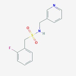 molecular formula C13H13FN2O2S B4879290 1-(2-fluorophenyl)-N-(3-pyridinylmethyl)methanesulfonamide 