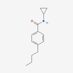 molecular formula C14H19NO B4879329 4-butyl-N-cyclopropylbenzamide 