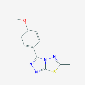 molecular formula C11H10N4OS B487933 3-(4-Methoxyphenyl)-6-methyl[1,2,4]triazolo[3,4-b][1,3,4]thiadiazole CAS No. 923551-07-9