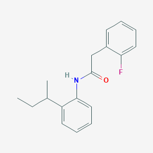 molecular formula C18H20FNO B4879436 N-(2-sec-butylphenyl)-2-(2-fluorophenyl)acetamide 